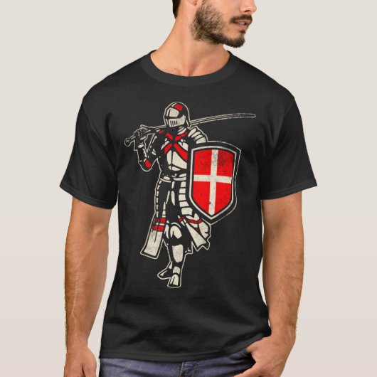 Denemarken Deense Knight T-shirt (Voorkant)