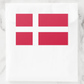 Denemarken - Deense nationale vlag Rechthoekige Sticker (Tas)