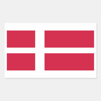 Denemarken - Deense nationale vlag Rechthoekige Sticker