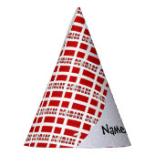 Denemarken Deense vlag betegeld gepersonaliseerd Feesthoedjes (Links)