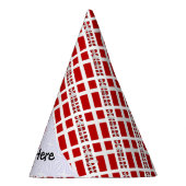Denemarken Deense vlag betegeld gepersonaliseerd Feesthoedjes (Rechts)