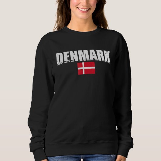 Denemarken  Deense vlag Danmark Trui (Voorkant)
