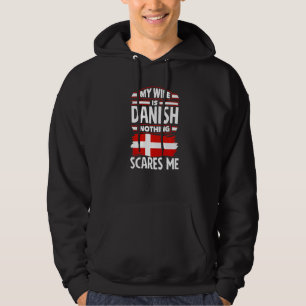 Denemarken Deense Vlag Denemarken Mijn Vrouw Is De Hoodie