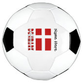 Denemarken Deense Vlag Gepersonaliseerd  Voetbal (Gedraaid)