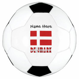 Denemarken Deense Vlag Gepersonaliseerd Voetbal