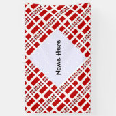 Denemarken Deense Vlag Getegeld Gepersonaliseerd Spandoek (Verticaal)