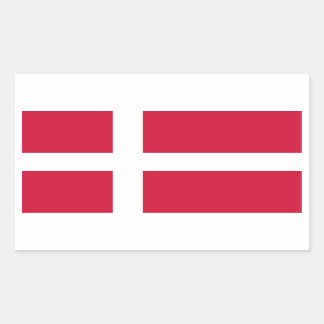Denemarken/Denemarken/Deen-vlag Rechthoekige Sticker
