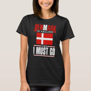 Denemarken Denemarken Denemarken Denemarken vlag D T-shirt