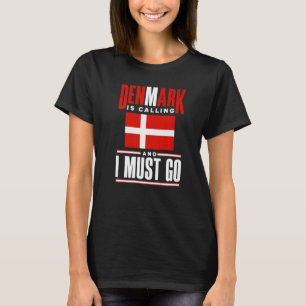 Denemarken Denemarken Denemarken Denemarken vlag D T-shirt