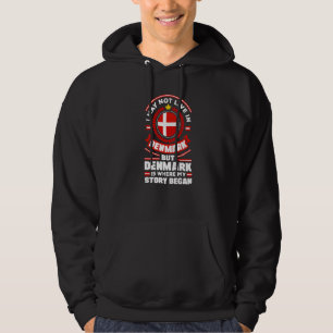 Denemarken Denemarken Denemarken Vlaggenote Hoodie