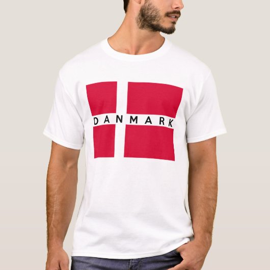 denemarken - denemarken - vlagland - deense tekstn t-shirt (Voorkant)