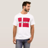 denemarken - denemarken - vlagland - deense tekstn t-shirt (Voorkant volledig)