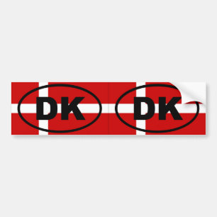 Denemarken - DK - Europese ovaal Bumpersticker