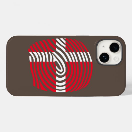 Denemarken DNA Case-Mate iPhone Case (Achterkant (horizontaal))