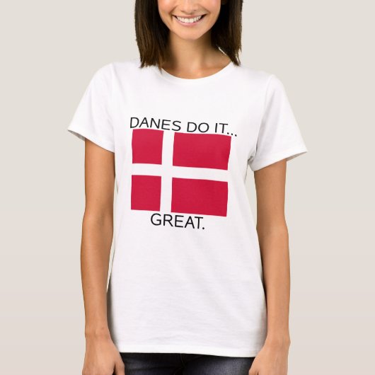 Denemarken doet het... goed. t-shirt (Voorkant)