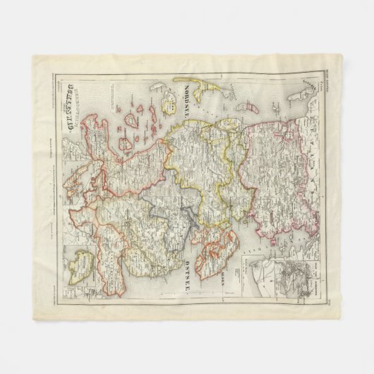 Denemarken, Duitsland 2 Fleece Deken (Voorkant (Horizontaal))