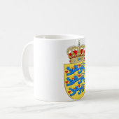 denemarken embleem koffiemok (Voorkant links)