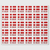 Denemarken en de Deense vlag Cadeaupapier (Vlak)