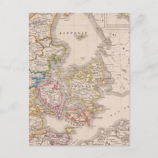 Denemarken en Duitsland Briefkaart (Voorkant)