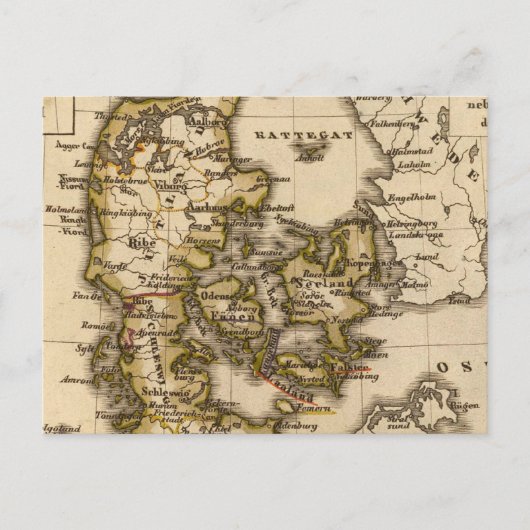 Denemarken en IJsland 2 Briefkaart (Voorkant)