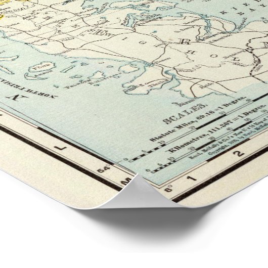 Denemarken en IJsland Poster (Hoek)