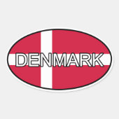 Denemarken Euro Sticker (Voorkant)