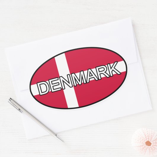 Denemarken Euro Sticker (Envelop)
