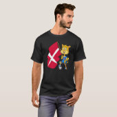 Denemarken Fan Kat T-shirt (Voorkant volledig)