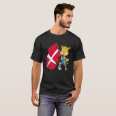 Denemarken Fan Kat T-shirt (Voorkant volledig)