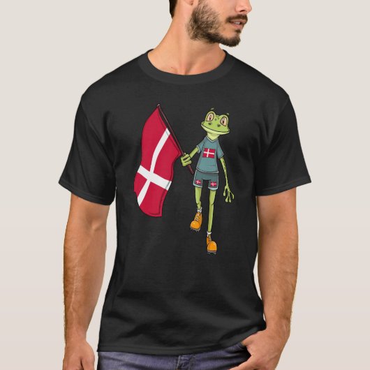 Denemarken Fan Kikker T-shirt (Voorkant)