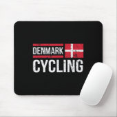 Denemarken Fietser Fietsrijden Racing Deens Muismat (Met muis)