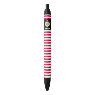 Denemarken Flag Cute Patriotic Zwarte Inkt Pen