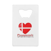 Denemarken Flag Cutout Creditkaart Flessenopener (Achterkant)
