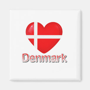 Denemarken Flag Cutout Magneet