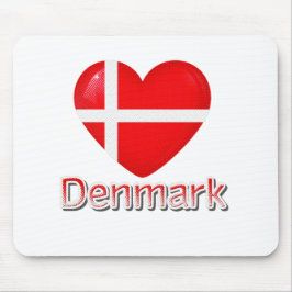 Denemarken Flag Cutout Muismat