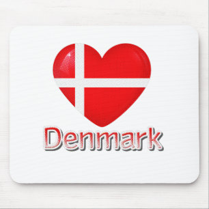 Denemarken Flag Cutout Muismat