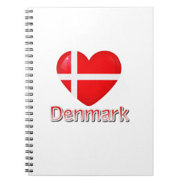 Denemarken Flag Cutout Notitieboek