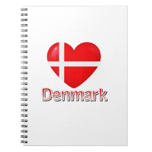 Denemarken Flag Cutout Notitieboek