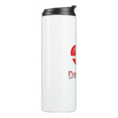 Denemarken Flag Cutout Thermosbeker (Gedraaid links)