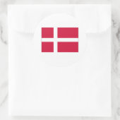 Denemarken FLAG International Ronde Sticker (Tas)