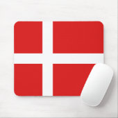 Denemarken Flag Mousepad Muismat (Met muis)