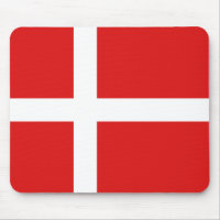 Denemarken Flag Mousepad
