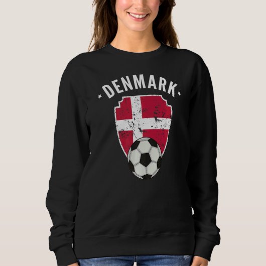 Denemarken Football Deense vlag Trui (Voorkant)