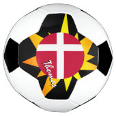 Denemarken Football en Deense vlag / BANG Voetbal (Gedraaid)