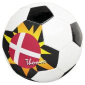 Denemarken Football en Deense vlag / BANG Voetbal (Drie kwart)