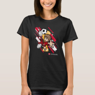 Denemarken Football Soccer Kinder Speel Soccer Goa T-shirt