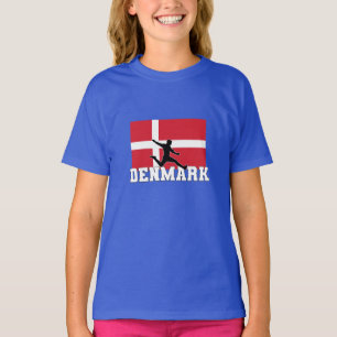 Denemarken Football Voetbal Nationaal Team T-shirt