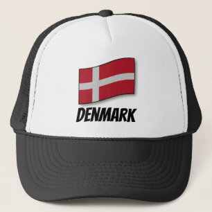 Denemarken, geëtiketteerde vlag, trucker pet