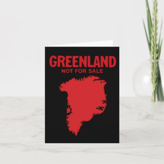 Denemarken Groenland is niet te koop - Anti Trump Kaart (Voorkant)