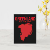 Denemarken Groenland is niet te koop - Anti Trump Kaart (Gele Bloem)
